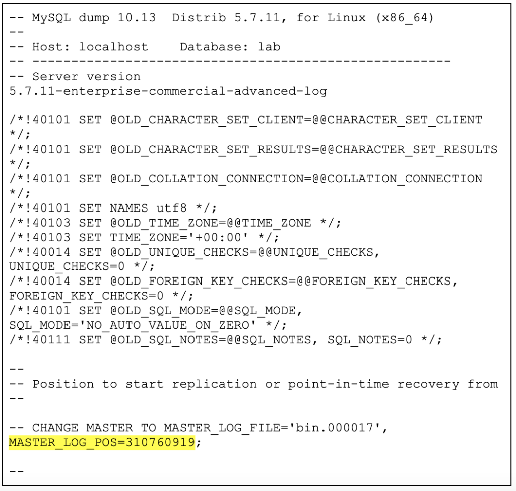 Stop position action using the msqlbinlog tool