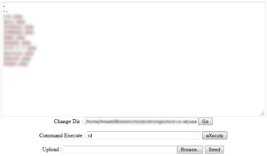 backdoor shell used to ddos US bank sites
