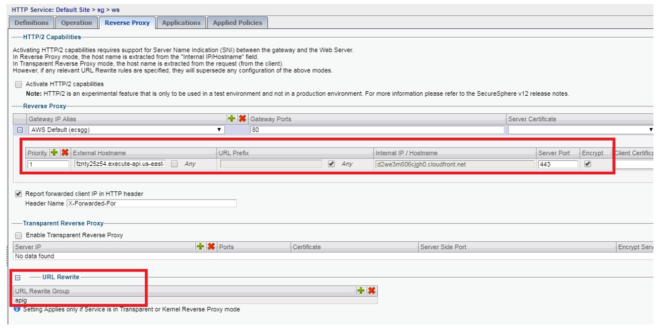 SecureSphere Reverse Proxy rules - 7