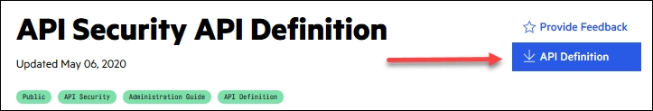 download the API definition