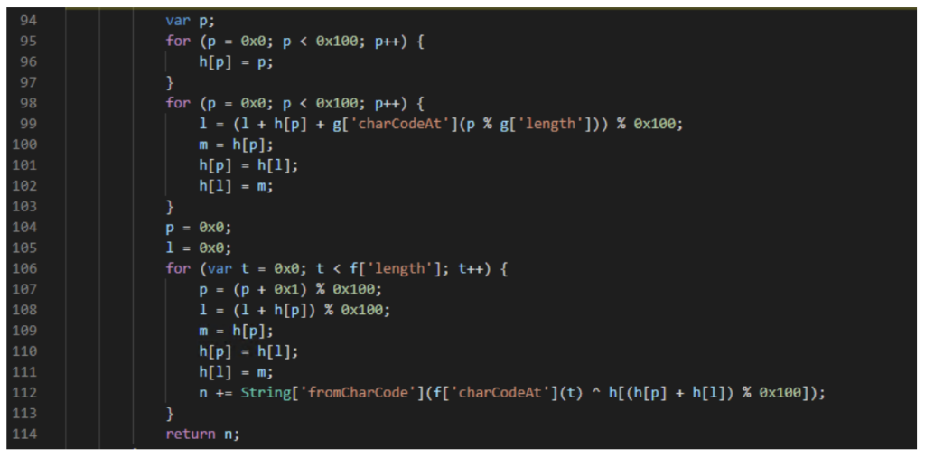 RC4 decryption section