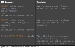 Information returned by the listed queries can be used to explore the ...