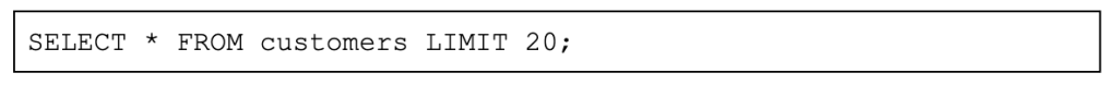 Example of a PostgreSQL query to get a portion of the database records