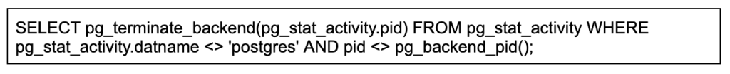 PostgreSQL command