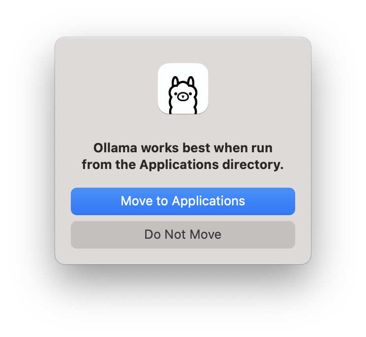 ollama popup