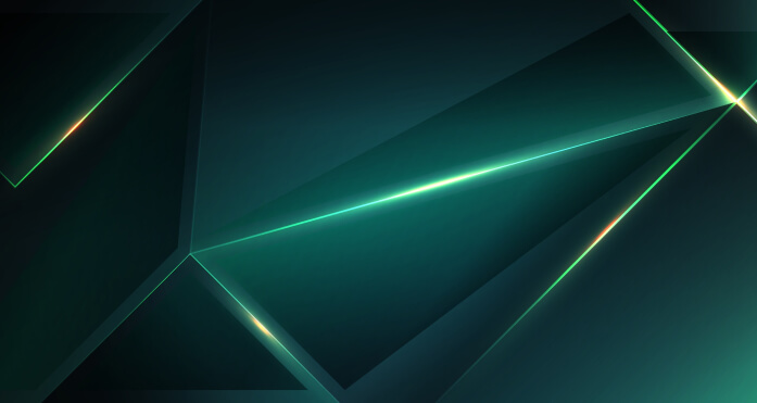 green abstract geometric