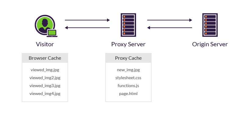 communication between the proxy and origin server