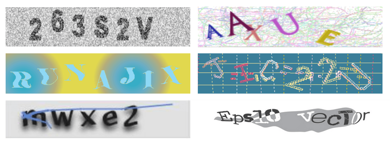 Text-based CAPTCHA patterns