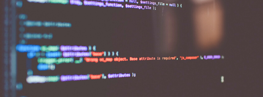 web application security introduction Lines of code on a computer screen