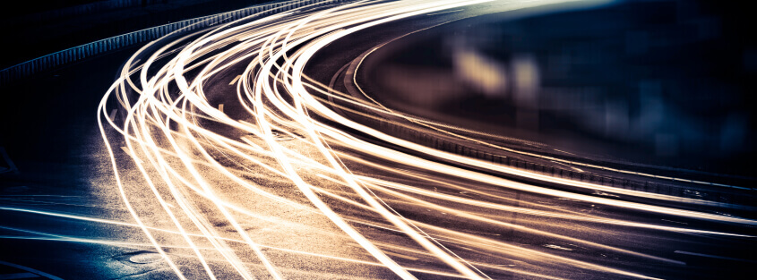 Flashes of light moving at high speeds