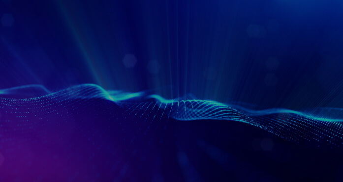 blue and purple fabric wave