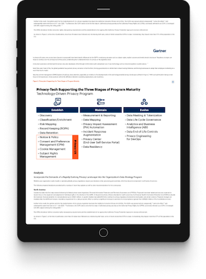 Gartner state of privacy report 2020 2022