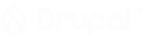 Drupal logo white