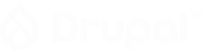 Drupal logo white