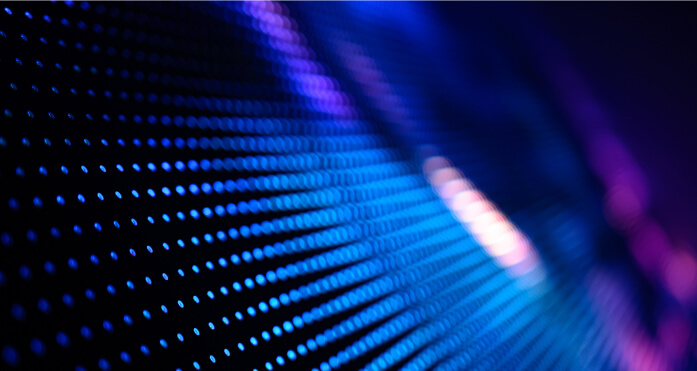 blue purple dots at an angle