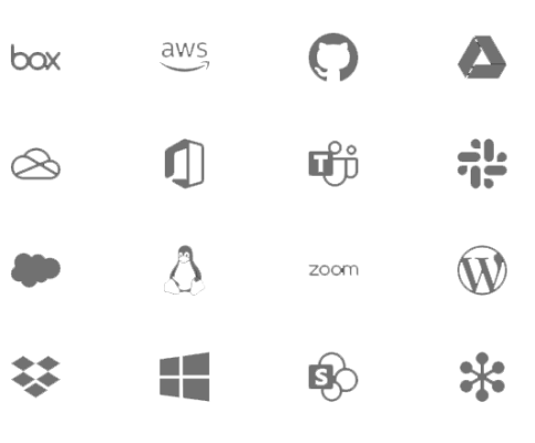 grid of 16 logos