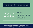 2013 Frost & Sullivan Southeast Asia Market Share Leadership Award For Web Application Firewall