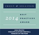 2014 Frost & Sullivan Asia Pacific Web Application Firewall Vendor of the Year